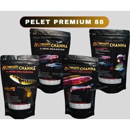 Channa Predator Premium 88. Fish Pellets | Floating | Channa oscar blue red yellow booster floating sinking chana predator