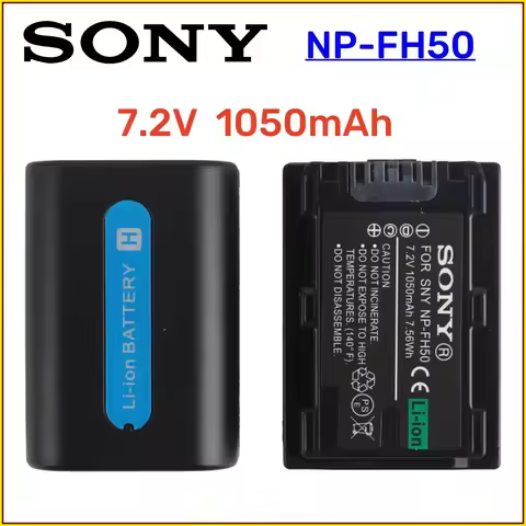 Original NP-FH50 NP FH50 Camera Batteries for Sony A230 A330 A290 A390 DSC-HX1 HX100 HX200 HDR-TG1E 