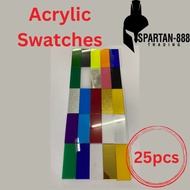 Acrylic sheet Color chart swatches