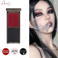 Red velvet Red and black eyeshadow, long-lasting, waterproof, easy-to-use 2-color matte eyeshadow pa