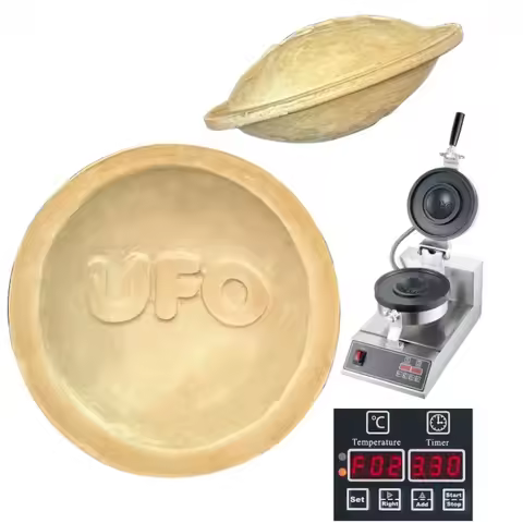 Waffle Maker Manufacturer Commercial Non-stick Flying Saucer Sandwich Press UFO Burgers Making Machi