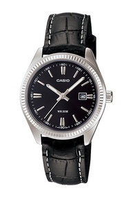 Casio Standard นาฬิกาข้อมือผู้หญิง สายหนัง รุ่น LTP-1302,LTP-1302L,LTP-1302L-1A - สีดำ