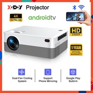 XGODY Projector F18 Portable Smart Mini WiFi Projector 1080P 4K Full HD Android 10.0 Bluetooth Projektor Cinema Home Theater