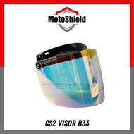 Visor Helmet CS2 B33 Aksesori Motosikal Color Crystal Silver