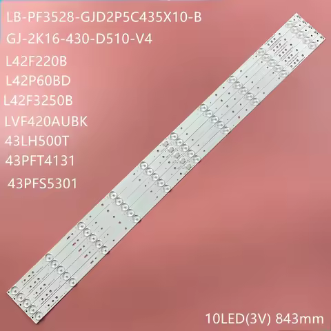 LED Backlight strip 43 TV GJ-2K16-430-D510-V4 LB43003 V0_02 LB43101 43PFS4131 43PFS5531 43PUT4900 TP