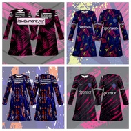 Baju Jersey Muslimah Blouse Murah Baju Muslimah Loose Muslimah Sportwear Jersey Microfiber Muslimah 