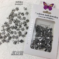 Gna Nail Decoration 3D Punk Accessories Nail Art Mix Pank Nail Charms Alloy Metal Nail Art Decoratio