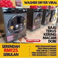 PROMO washer dryer khind 8kg