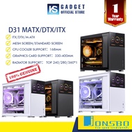 JONSBO D31 Black/White MATX Computer Case(Mesh screen/Standard screen)