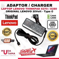 Laptop Charger Adapter Lenovo Thinkpad X270 X280 Type C Original - Laptop Adapter Lenovo Thinkpad X2