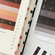 Weijian 〖〗 Retro Gilding Index Sticker Card Sticky Note Classification Indicator Label Month Number 