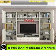 YL&0371高身電視櫃 墻櫃 電視櫃背景墻一體櫃 組合櫃 加高電視櫃 TV櫃 客廳收納櫃