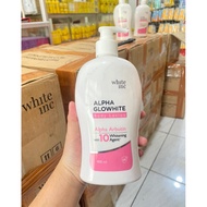 WHITE INC ALPHA GLOWHITE BODY LOTION ALPHA GLOW WHITE LOTION PUMP ALPHA GLOW WHITE