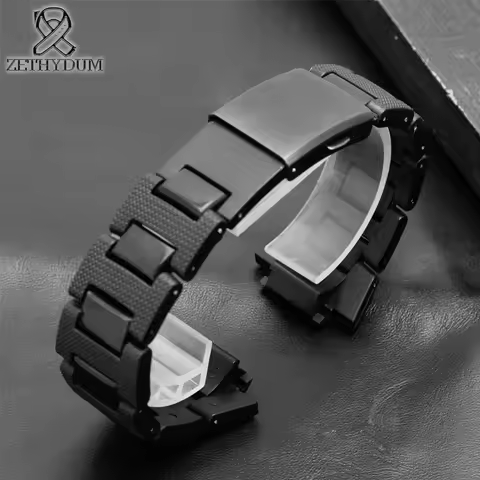 Plastic watch band 26*16mm strap for DW-6900/DW9600/DW5600/GW-M5610 and stainless steel case bumper 