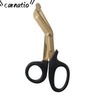CARNATIOGV Nurse Scissors, 18cm Titanium plating Trauma Shears, Stainless Steel Bandage Scissors