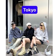 ÁO NỈ ÁO KHOÁC HOODIE BOXY THÊU ĐẮP VẢI WHOSE CAO CẤP - TOKYO FASHION