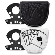 GOLF Putter Protective Cover Playing Card Embroidery Putter Cover LAB DF3 Magnet Closing GOLF Putter