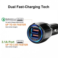 [QC3.0] HUAWEI 6A 35W CAR CHARGER 2X DUAL USB FAST CHARGER TECH