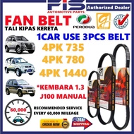 FIS Gaido Fan Belt Perodua Kembara 1.3 J100 Air Cond Alternator Power Steering Belt 4PK735 4PK780 4P