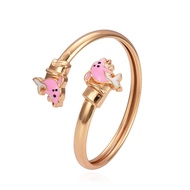 HYL JEWELRY COD Couple gelang titanium anak wanita anti karat silver emas muda bayi couple asli rant