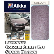 AIKKA AUTOMOTIVE PAINT / PERODUA BEZZA T31* PEARL / SUGAR BROWN /  TOUCH UP PAINT / DIY CAT SPRAY TI