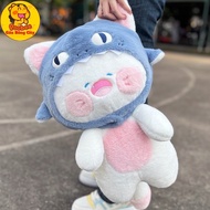 Dudu Cat Teddy Bear Shark Hat - Dudu Cat Teddy Bear Can Take Off Hat ToyHottrend City Teddy Bear