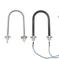Birdcage electric heater accessories, electric heating tube, electric heating pipe U Shaped tube red