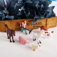 [READY STOCK] Figurines Duck Sheep Farmland Worker Crafts DIY Accessories Pig Fairy Garden Ornaments