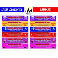 Print 30x2 cm Display Case Counter Stickers