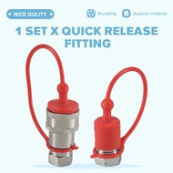 1Set ISO7241-A NPT Hydraulic Coupling Connector 1/2Inch Quick Change Interface Metal