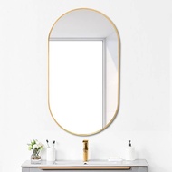 Oval Cosmetic Mirror Oval Bathroom Toilet Wall Hanging Wall Mirror Toilet Bathroom Table Mirror Wall-Mounted