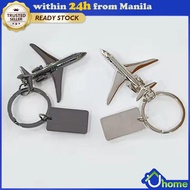 【SOYACAR】Airplane Model Luggage Tag Key Ring Metal Plane Keychain Unisex Civil Aviation Pilot