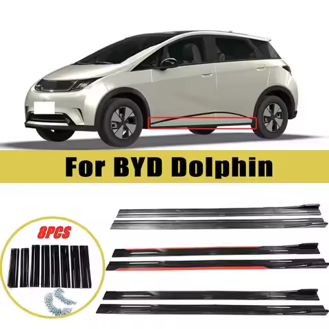 Universal 2m/2.2m Car Side Skirt Extension SplitterBumper Racing Side Wing Bumper Lip Side Spoiler F