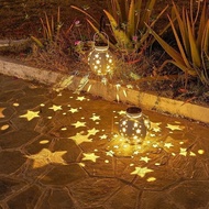 Solar Star Light Garden Balcony Ambient Light LED Waterproof Five-pointed Star Pumpkin Light Garden 