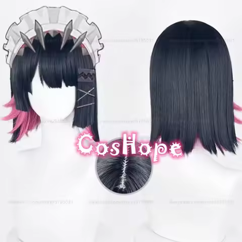 Ellen Joe Cosplay 33cm Short Black Blue Pink Wig Cosplay Anime Cosplay Wigs Heat Resistant Synthetic