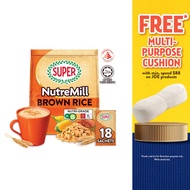 SUPER NutreMill Brown Rice 3in1 Instant Cereal Drink, 18 sachets   (Expiry: May 2027)