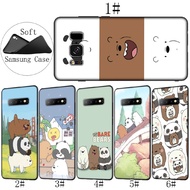 Samsung Galaxy S10 E S8 S9 Plus S7 Soft Cover cute We Bare Bears Phone Case