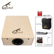 GECKO Travel Cajon Box Drum-Wooden Percussion Box Musical Instrument Cajon Box Drum Basic Box Drum w
