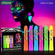 CFSTORE 6pcs Glow in the Dark Face Body Paint Set Makeup Special Effects Makeup For Kids Halloween C