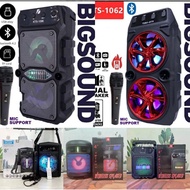 KTS SPEAKER KTS-1062/1571/1096 Wireless Portable Bluetooth Speaker With Led Light Support Mic Karaok
