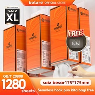 [4PCS] Botare AIR-cushion cheerful soft deluxe tissue, 4 layers, 1280sheets, 175mmx175 mm, excellent