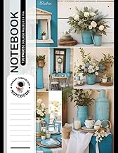 Composition Notebook College Ruled: Simple Vintage Greek Theme in Color Palette #F3F0E3, #B99B6B, an