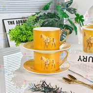 愛馬仕  Hermès   ‖土豪金系列【一壺雙杯碟   喬遷 禮物 入貨 餐具 西餐 咖啡杯 茶壺 茶杯 碗碟 手信