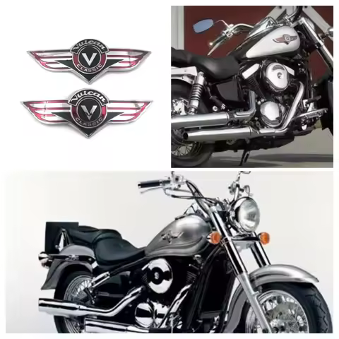 For Kawasaki Vulcan 400 800 VN400 VN500 VN800 VN1500 Motorcycle Accessories Fuel Tank Badge 3D Anti-