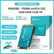 PHIXERO P500M SATA 3 128GB 256GB 512GB 1TB mSATA SSD 6Gb/s Mini Internal Solid State Drive up to 550