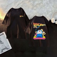 KATUN [100% Cotton] T-shirt/ Anime Image DORAEMON AND FRIENDS BACK TO 90'S BACK TO FUTURE Unisex T-s