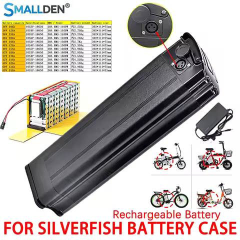 Silver Fish Battery 36V/48V/52V/60V 10Ah 12Ah 15Ah 20Ah Rechargeable Batteries for Fafrees F20 Pro F