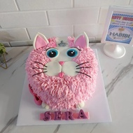 cake ultah cat / kue ulang tahun kucing