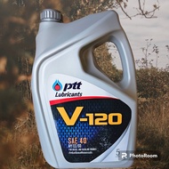 น้ำมันเครื่อง ปตท V-120 SAE 40 ขนาด 5 ลิตร