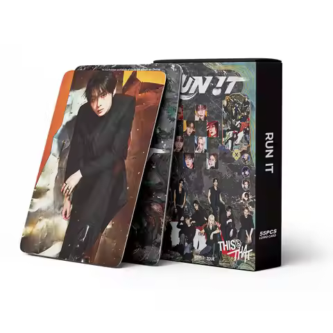 55PCS K-Pop Star 2026 World Tour RUN IT Support LOMO Cards Boy Band Photo Cards Fan Collectible Gift